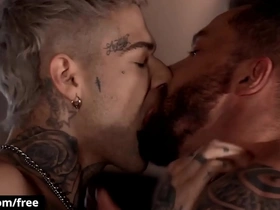 Two tattooed sweltering males (mickey taylor, tyler berg) love ever others dense cock - bromo korean merry porn cam