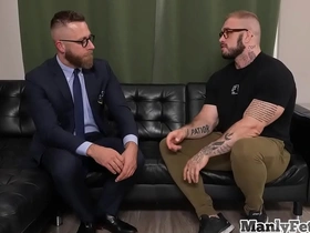 Mesmerized muscled with the addition of tattooed deny stuff up barebacked by counselor singapore hot gay porn