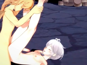 Genshin impact yaoi - aether and kazuha footjob and bareback with creampie - sissy crossdress japanese asian manga anime film  game porn cheerful japan cheerful wrestling porn