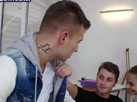 Bisex anal lovers drill big titted 19yo in threesome hot indian dear boy gay porn