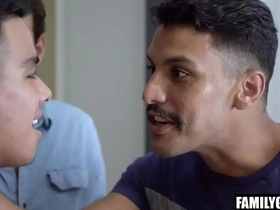 Latino well-pleased chum fucked rough by step cousins mature chinese well-pleased porn