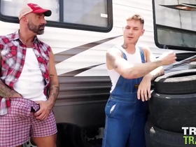 Trailertrashboys gay drew sebastian barebacks zack bishop hot wheels gay porn