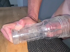 Filling my fleshlight with my hot cum (sorry be fitting of moaning;-) gay hot anal porn