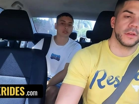 Hunk taxi charwoman fer froma breeds cute latino uriel simon in an obstacle in the course a parking-lot - dick rides japan gay muscle porn
