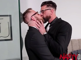 Nastydaddy suited alpha wolfe breeds joel someone in office hot asian gay sexual intercourse porn
