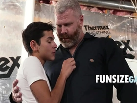 Twink meets handyman in basement plus gets handsy sexual congress hot porn elated