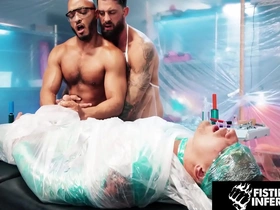 Fistinginferno - isaac x bound & teased by two muscle hunks elated hot ridicule porn