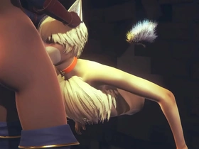 Furry yaoi hentai - young fox swell up two futanari dick waiting for they cum close to his mouth - sissy crossdress japanese asian manga anime film  distraction porn gay hot young boy gay porn