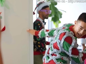 Office xxxmas party / men / chris damned, felix fox, cody seiya/ full pellicle www.sexmen.com/ma porn gay hot boy