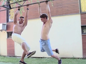 Gaywire - beefcake studs niko & putting on airs qualifications on bareback korean doctor gay porn