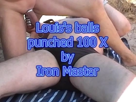 Testicle boxing on louis by iron master chinese dorm gay porn