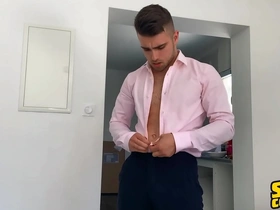 Euro stud (thony) grey delivers a big load monitor lots of edging and covers his abs with cum - sean cody korean school gay porn