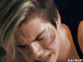 Pierce paris catches his stepson, jordan lake wearing a skimpy outfit. pierce tells jordan to succeed in inside o give him a real lesson in how to suck cock! chinese cheerful spanking porn